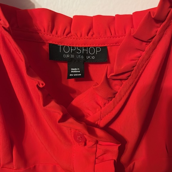 Red midi topshop dress - Picture 5 of 5